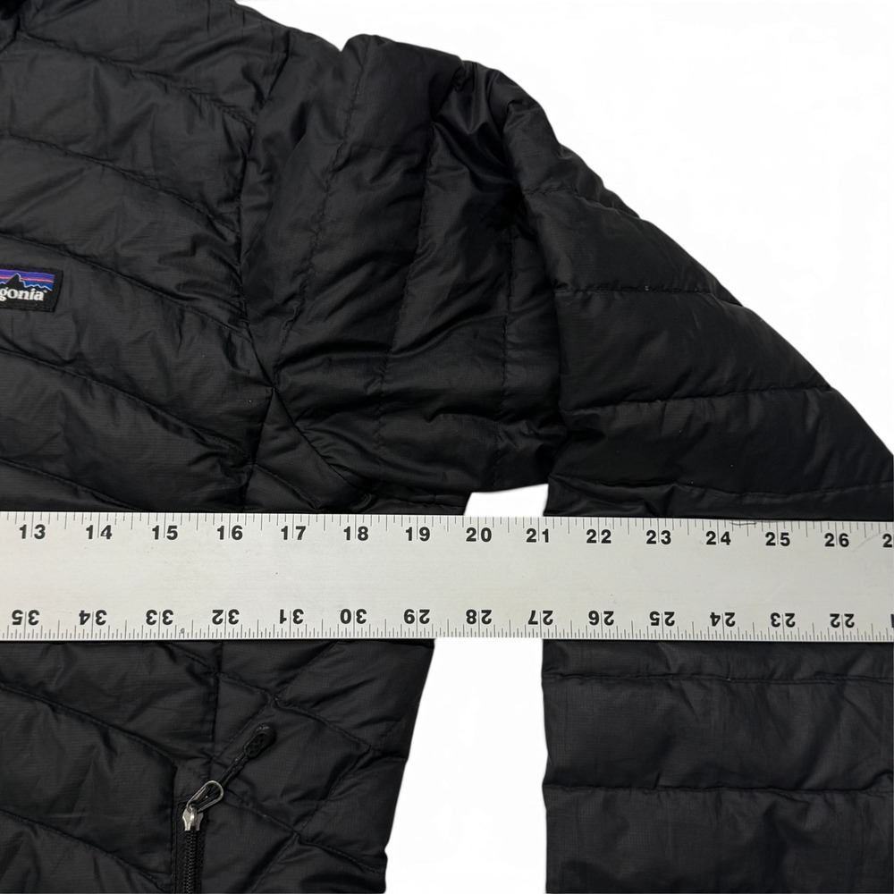 Patagonia Down Sweater Jacket Womens Small Black Puffer Full Zip 84681 - Picture 6 of 12
